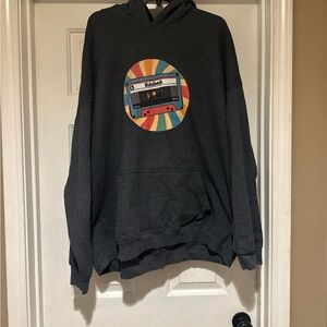 Y2K Nickleback Grey(Cassette Tape Logo)Hoodie Men’s Size 3XL